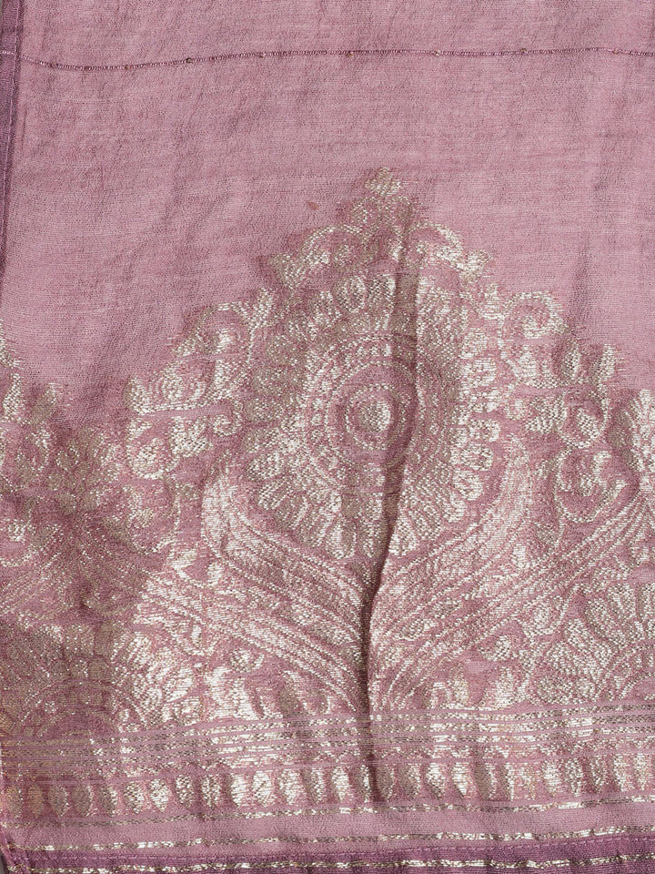 Neck Embroidered Cotton Blend Unstitched Suit With Dupatta