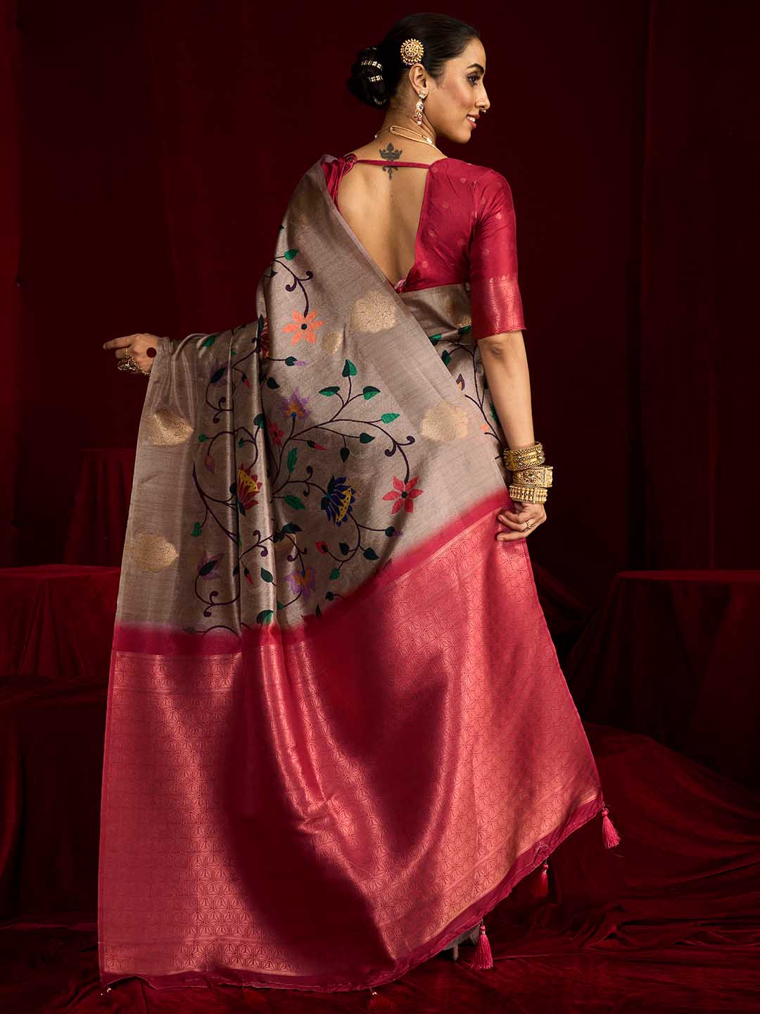 Woven Printed Art Silk Saree