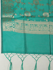 Woven Design Chanderi Unstitched Suit With Pant & Dupatta