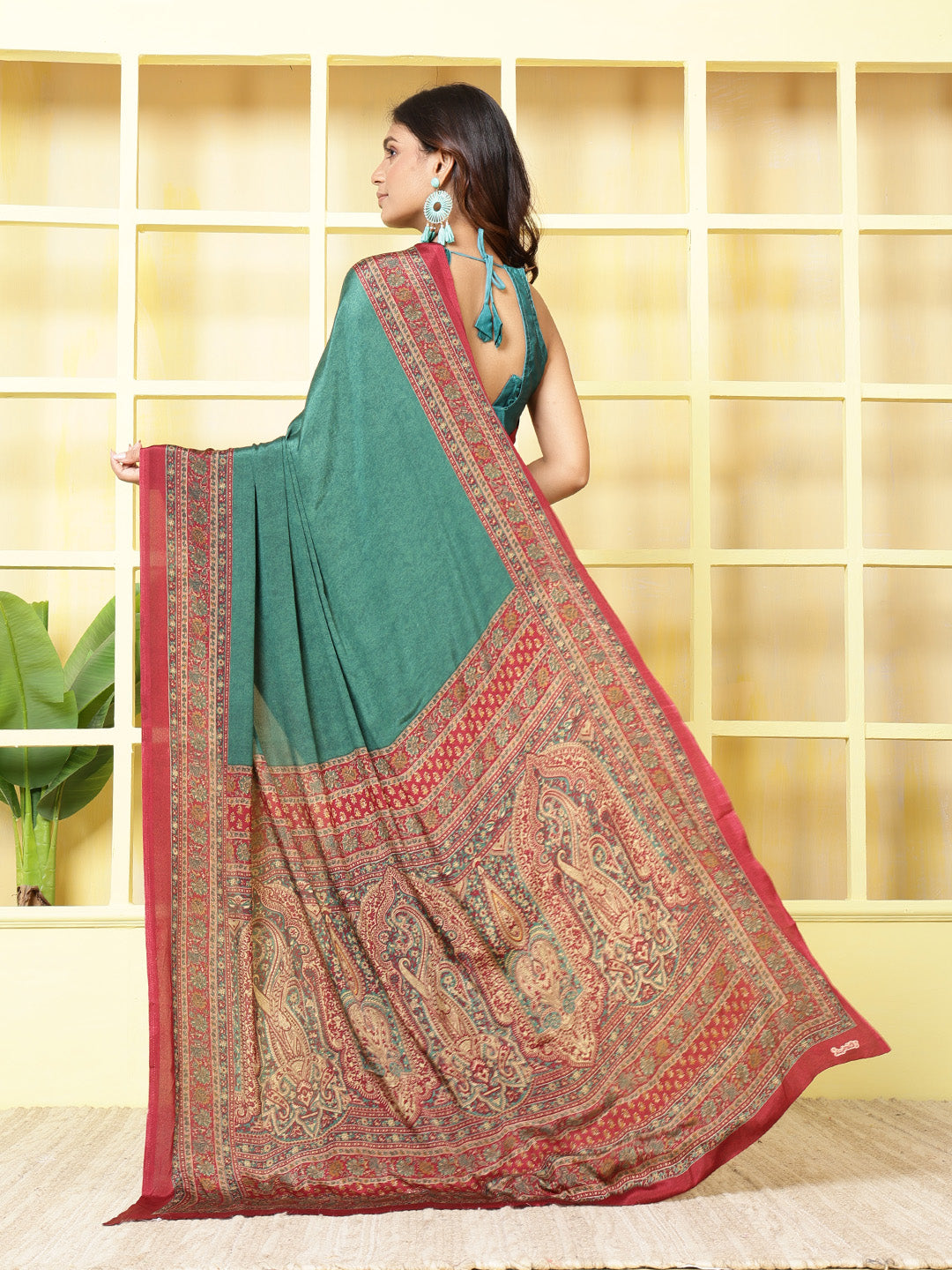 Digital Printed Crepe Saree