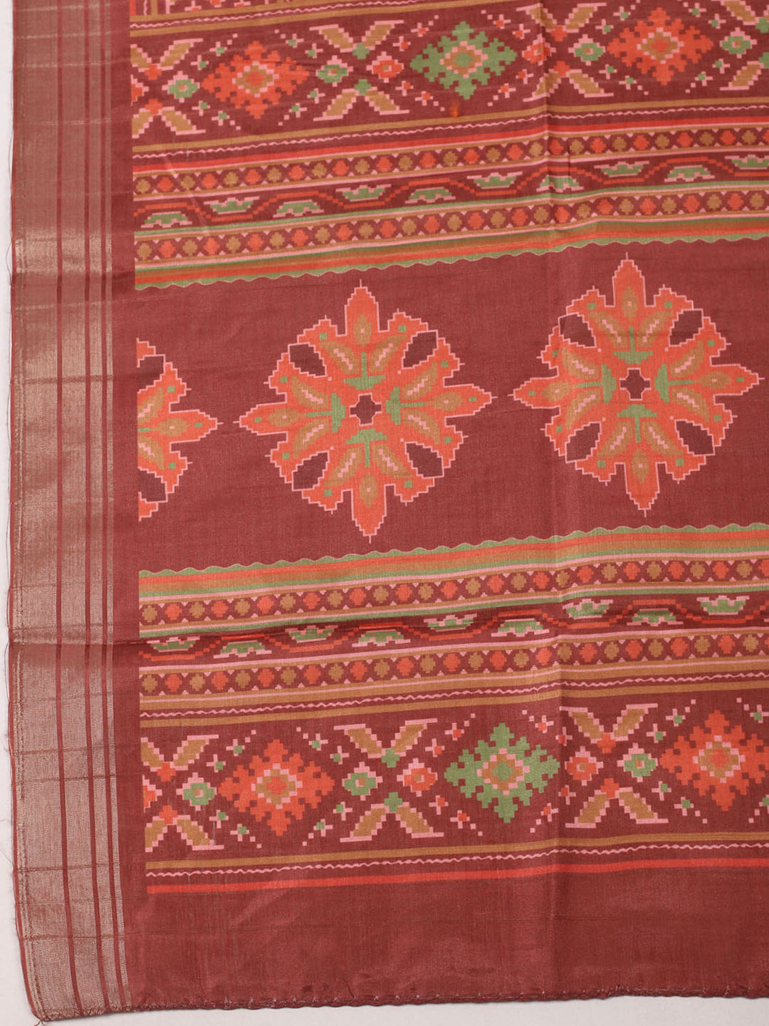 Woven Design Art Silk Unstitched Suit With Pant Dupatta