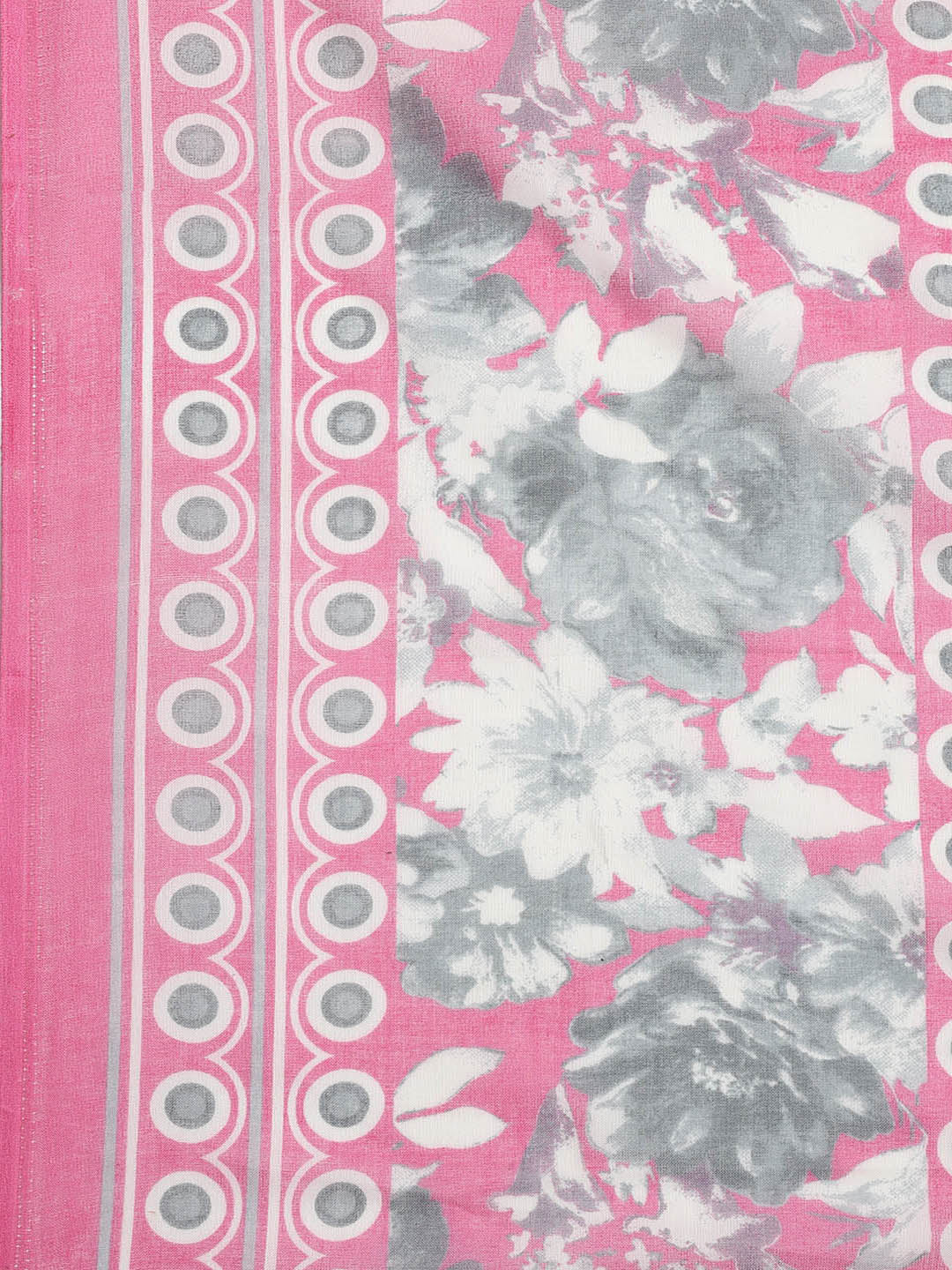 Printed Cotton Blend Unstitched Suit With Dupatta