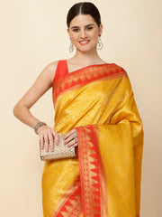 Brocade Zari Jaal Woven Handloom Saree