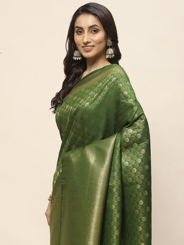 Brocade Zari Jaal Woven Handloom Saree