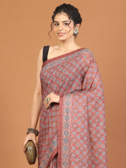 Digital Printed Tussar Woven Saree