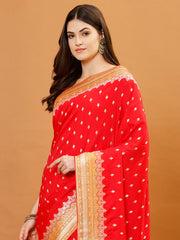 Zari Border Banarasi Woven Saree