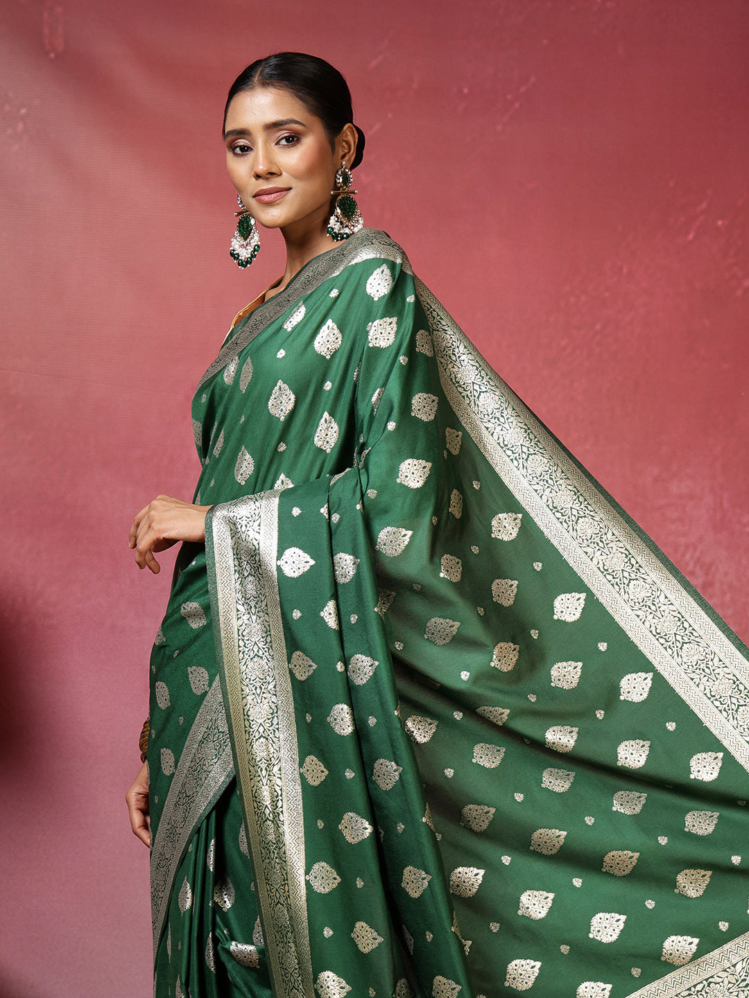 Zari Border Woven Art Silk Saree