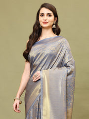 Zari Jaal Brocade Handloom Woven Saree