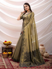 Gota Art Silk Woven Saree