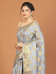 Zari Border Woven Art Silk Saree