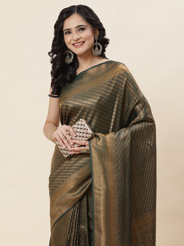 Zari Jaal Woven Handloom Saree