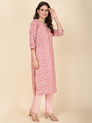 Printed Cotton Kurta Set