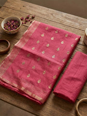 Embroidered Cotton Unstitched Suit With Pant