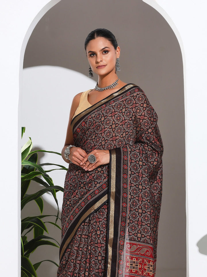 Digital Printed Art Silk Saree