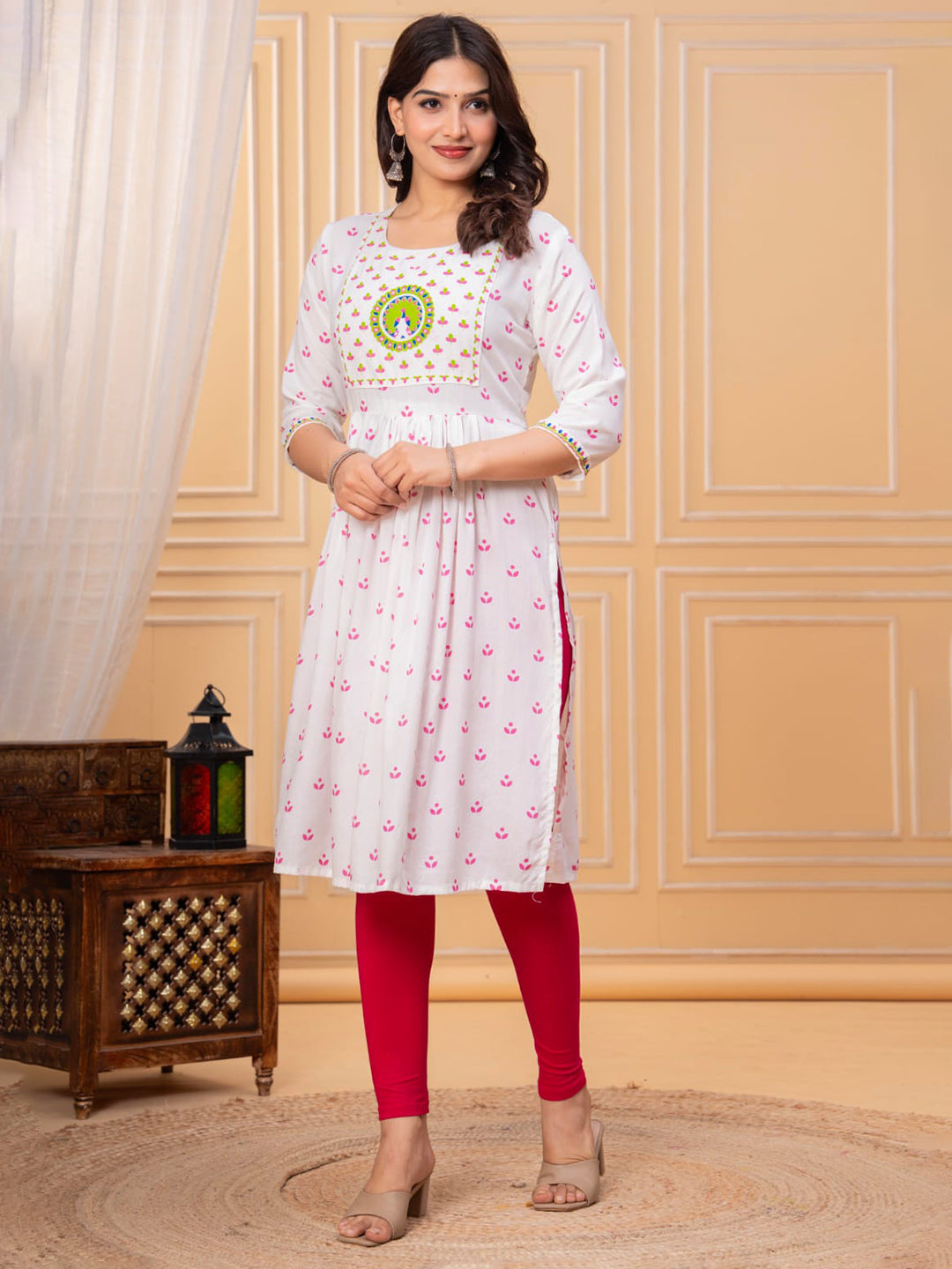 Printed Cotton Blend Kurta