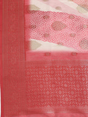 Neck Embroidered Chanderi Unstitched Suit With Dupatta