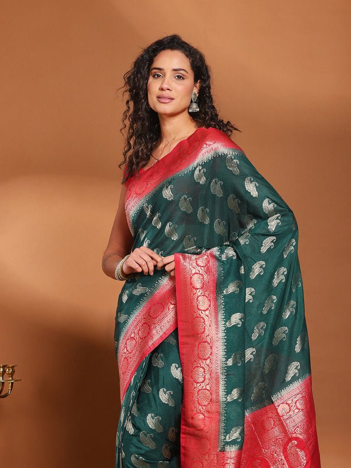 Plain Crepe Saree