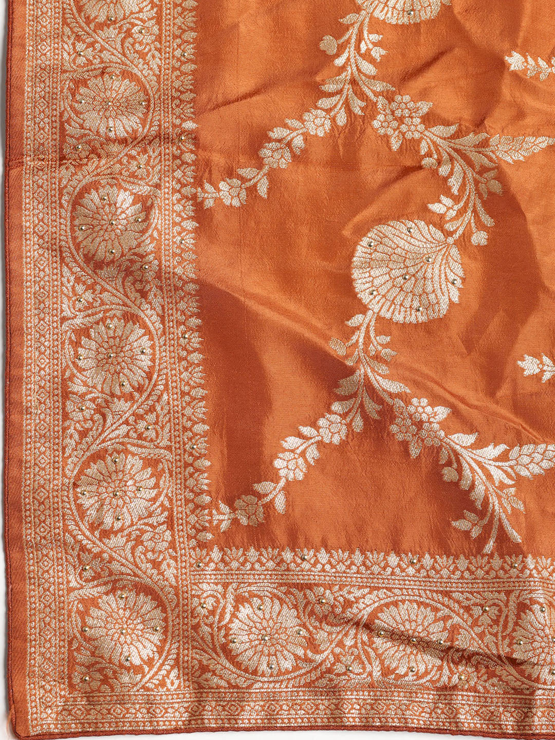 Banarasi Art Silk Unstitched Suit With Dupatta