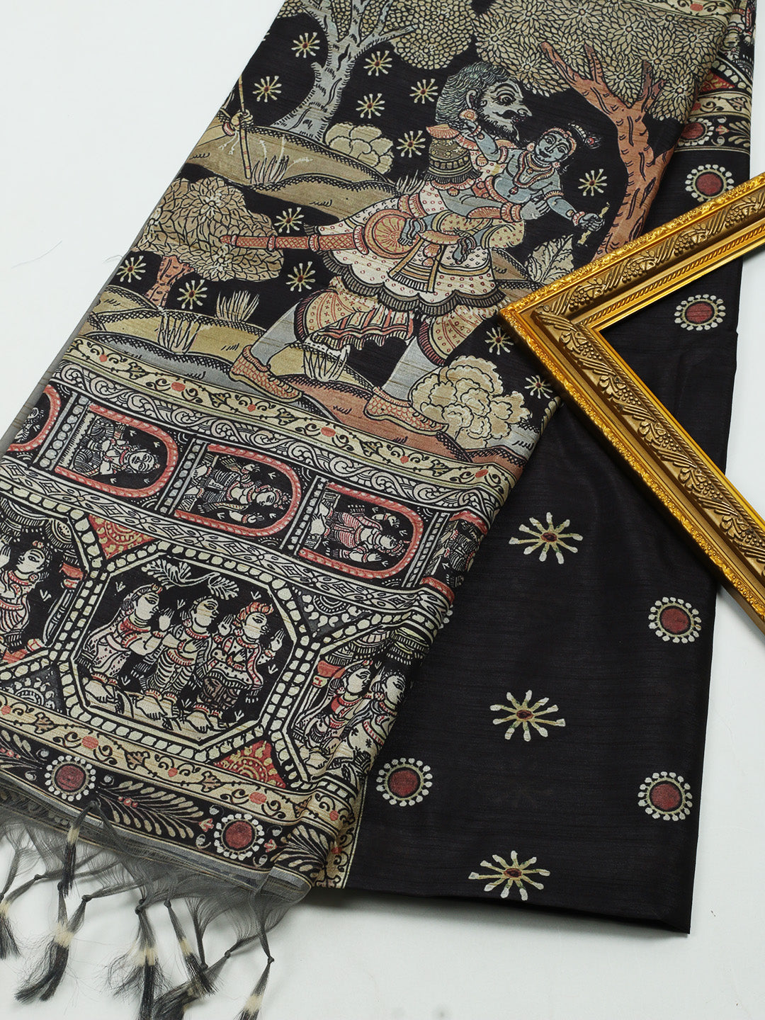 Printed Tussar Saree