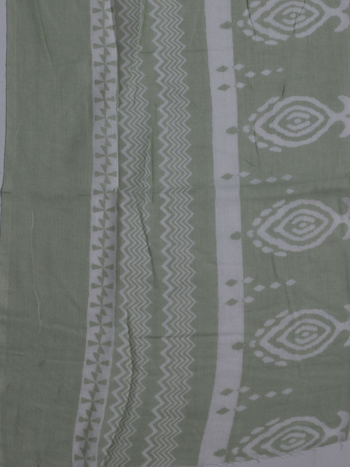 Neck Embroidered Cotton Blend Unstitched Suit With Dupatta