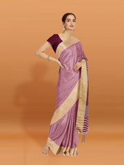 Zari Border Woven Art Silk Saree