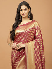 Zari Booti Woven Handloom Saree