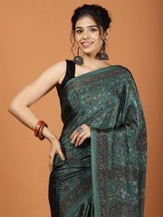 Digital Printed Crepe Woven Saree