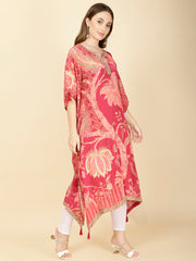 Printed Crepe Kaftan Kurta