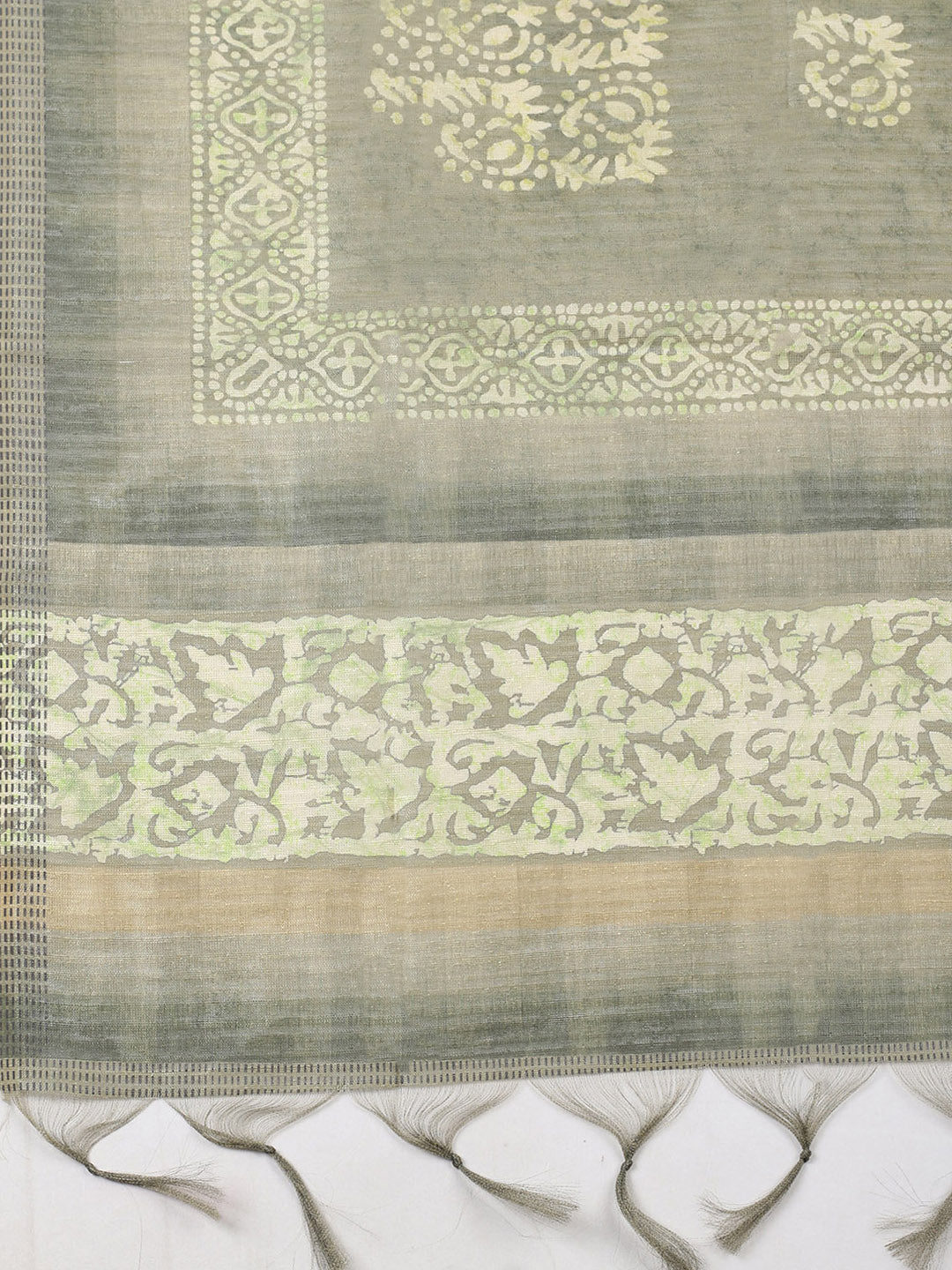 Embroidered Chanderi Unstitched Suit With Pant &amp; Dupatta