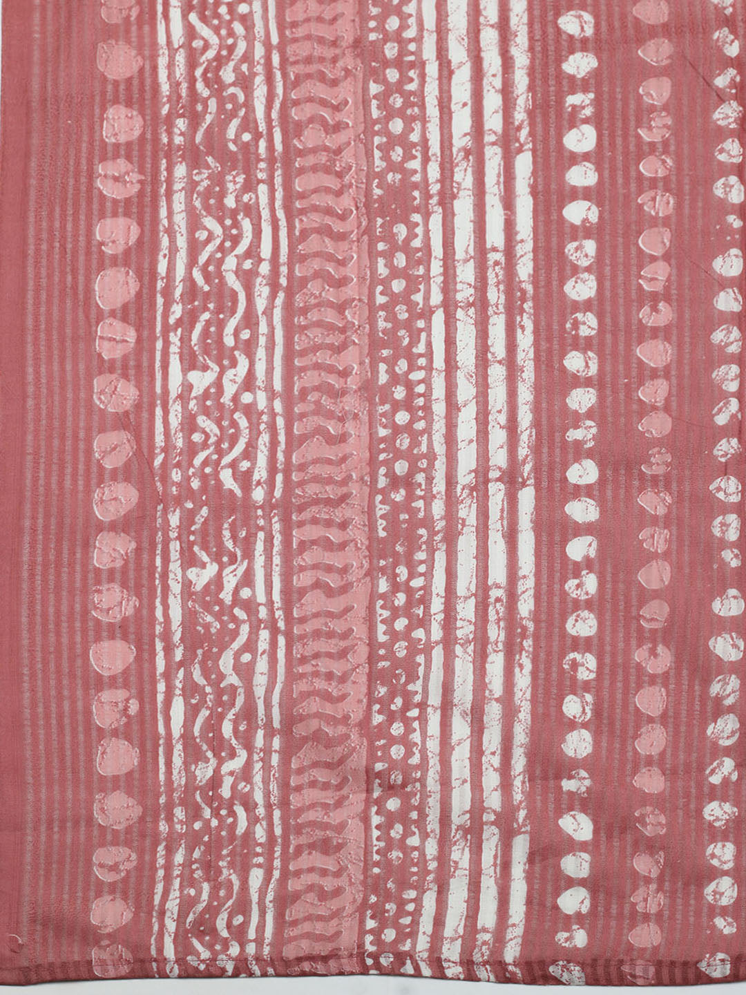 Printed Cotton Blend Unstitched Suit With Pant &amp; Dupatta