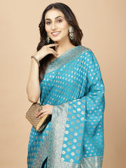 Stone Booti Banarasi Woven Saree