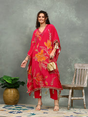 Printed Crepe Kurta With pants
