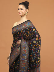 Digital Floral Print Crepe Saree