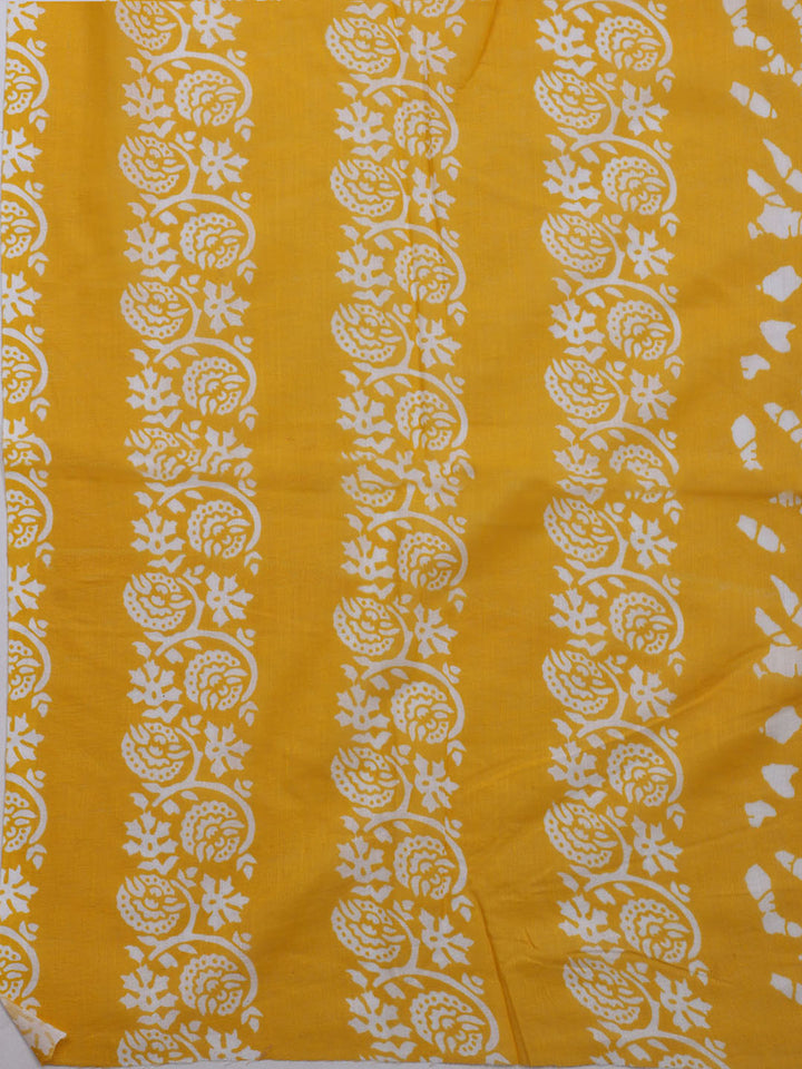 Printed Cotton Blend Unstitched Suit With Dupatta