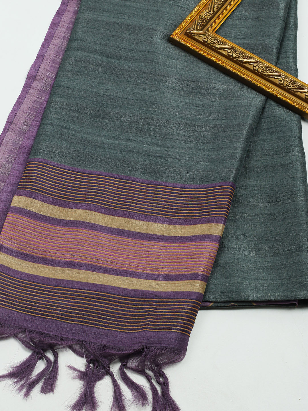 Printed Tussar Saree
