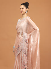 Stone Work Organza Saree