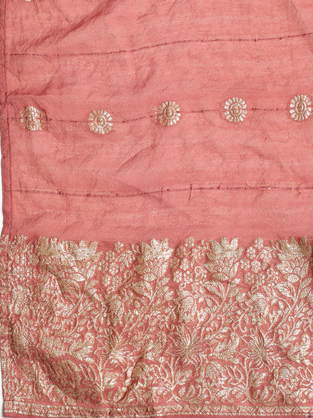 Neck Embroidered Cotton Blend Unstitched Suit With Dupatta