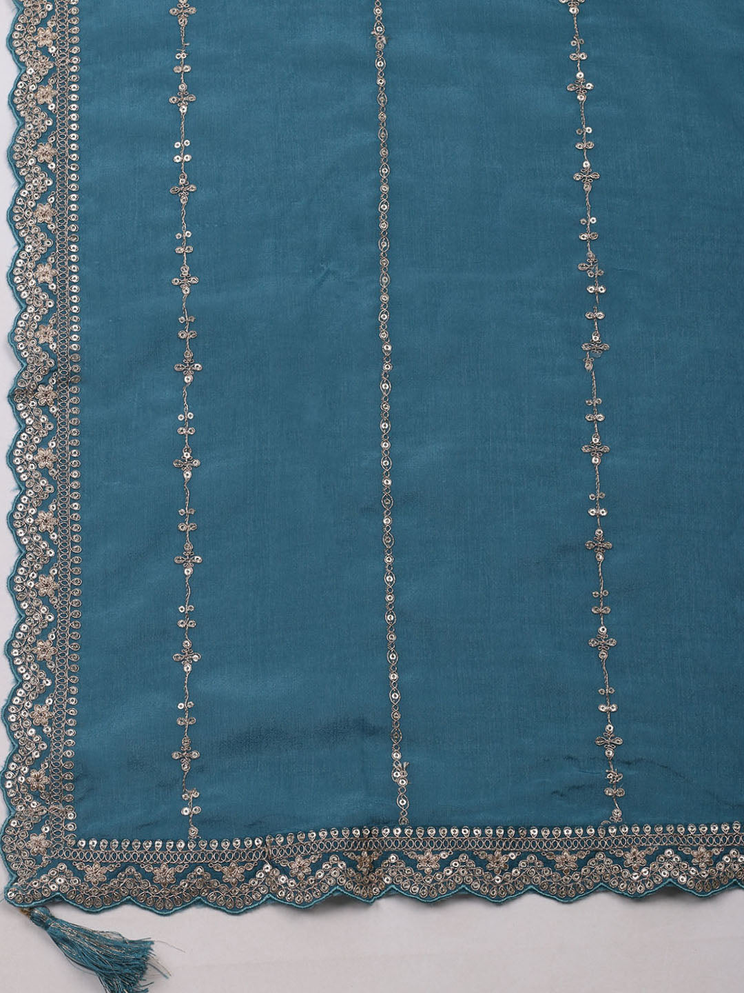 Woven Design Cotton Blend Unstitched Suit With Dupatta