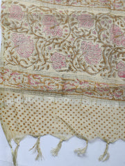 Printed Cotton Blend Ustitched Suit With Pant & Dupatta