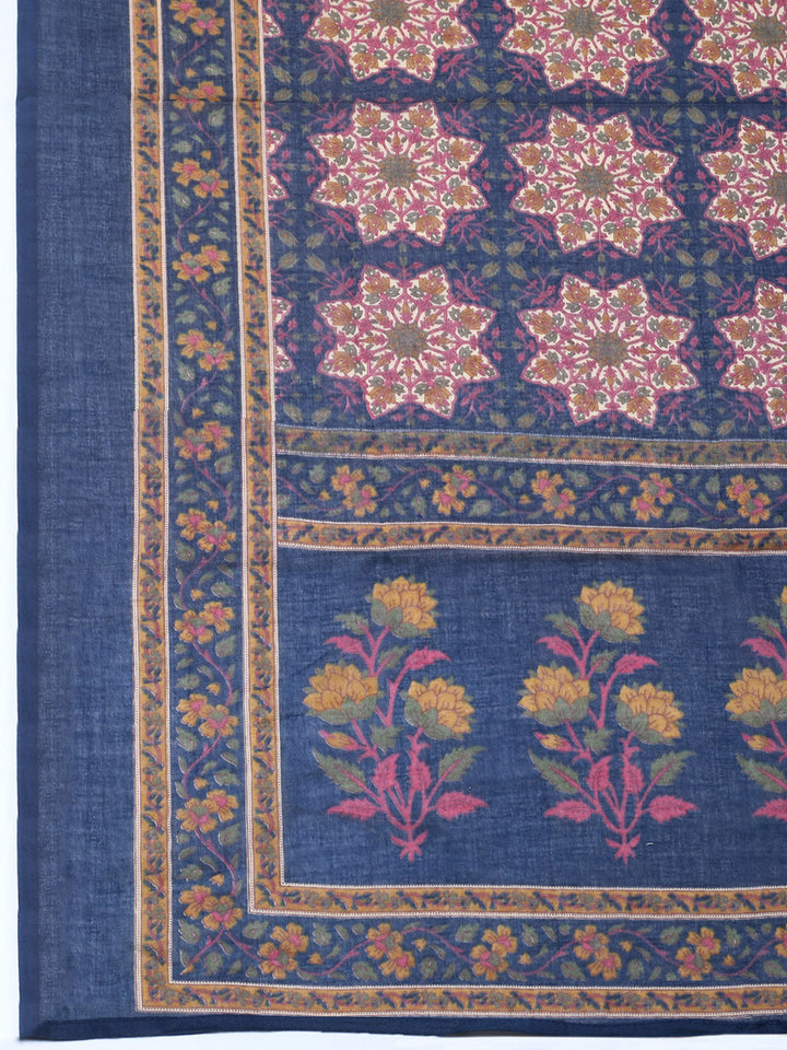 Embroidered Cotton Blend Unstitched Suit With Pant &amp; Dupatta