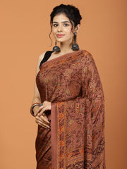 Digital Printed Crepe Woven Saree