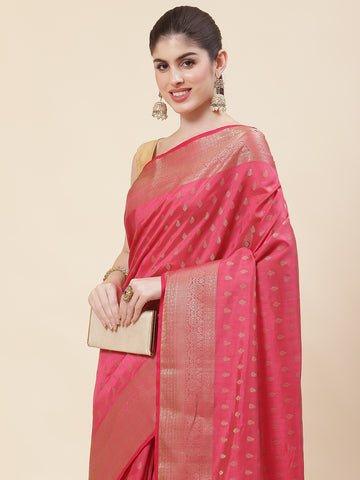 Zari Booti Handloom Woven Saree