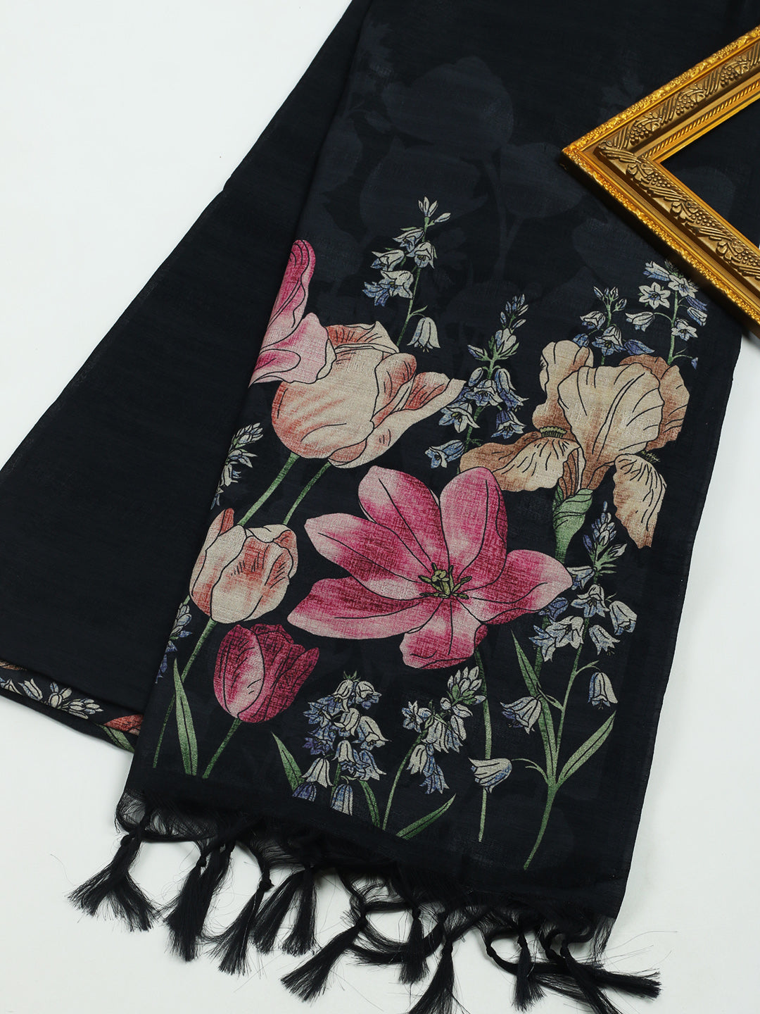 Printed Tussar Saree