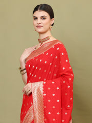 Stone Embroidery Banarasi Saree