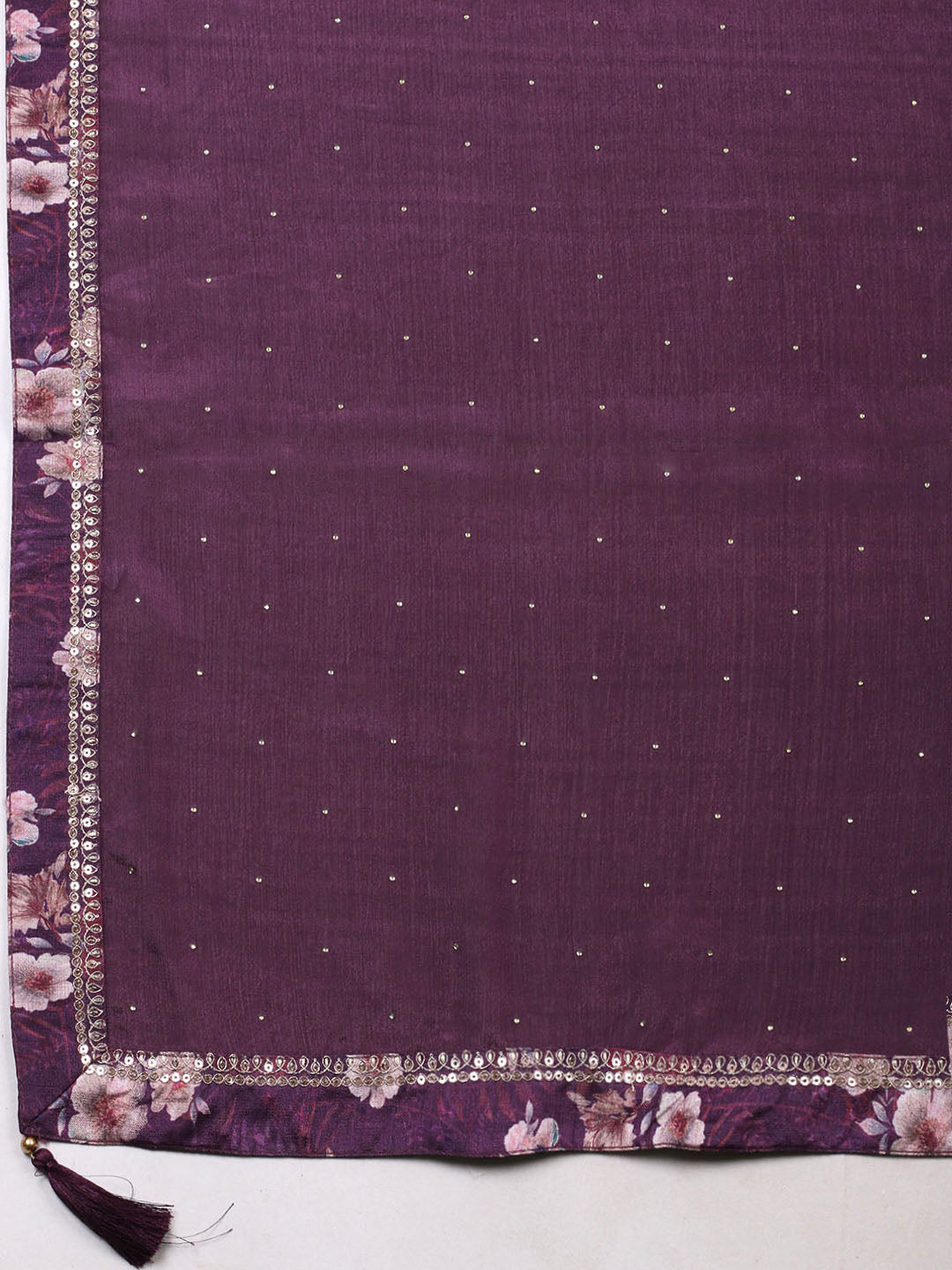 Printed Chinon Unstitched Suit With Pant &amp; Dupatta