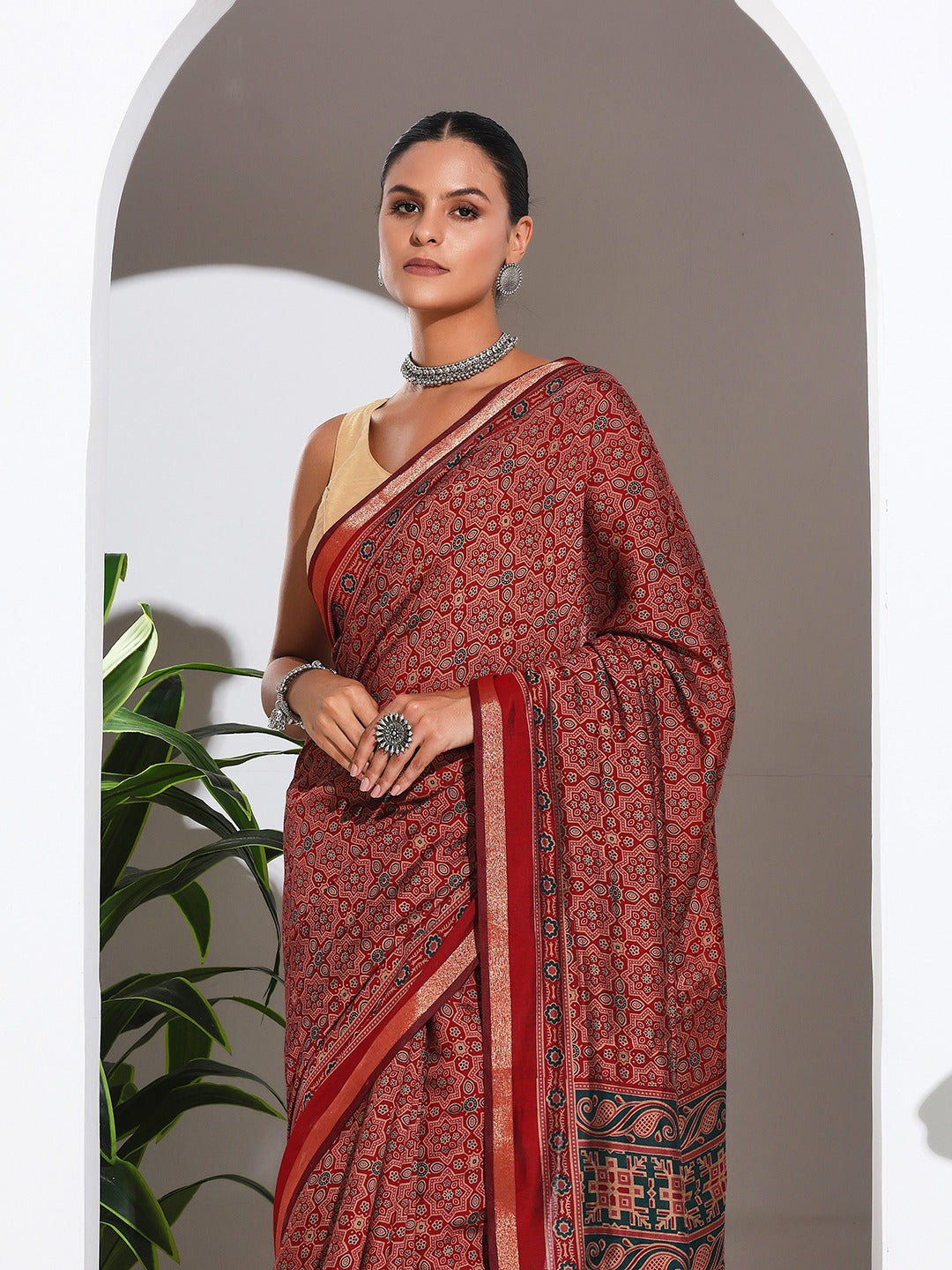 Digital Printed Art Silk Saree