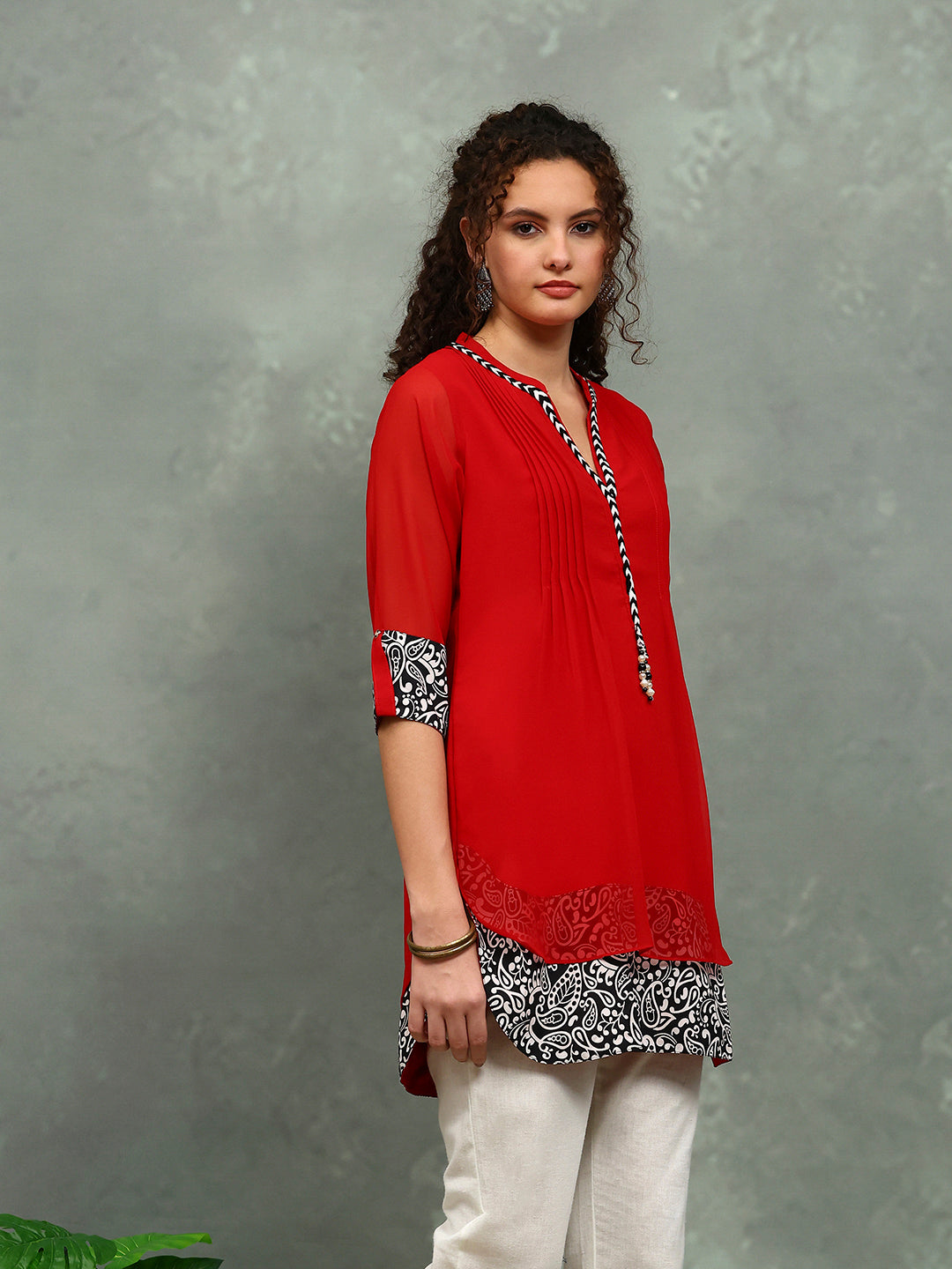 Plain Georgette Kurta