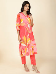 Printed Cotton Kurta Set