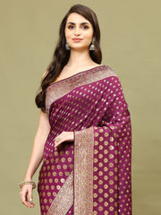 Stone Booti Banarasi Woven Saree