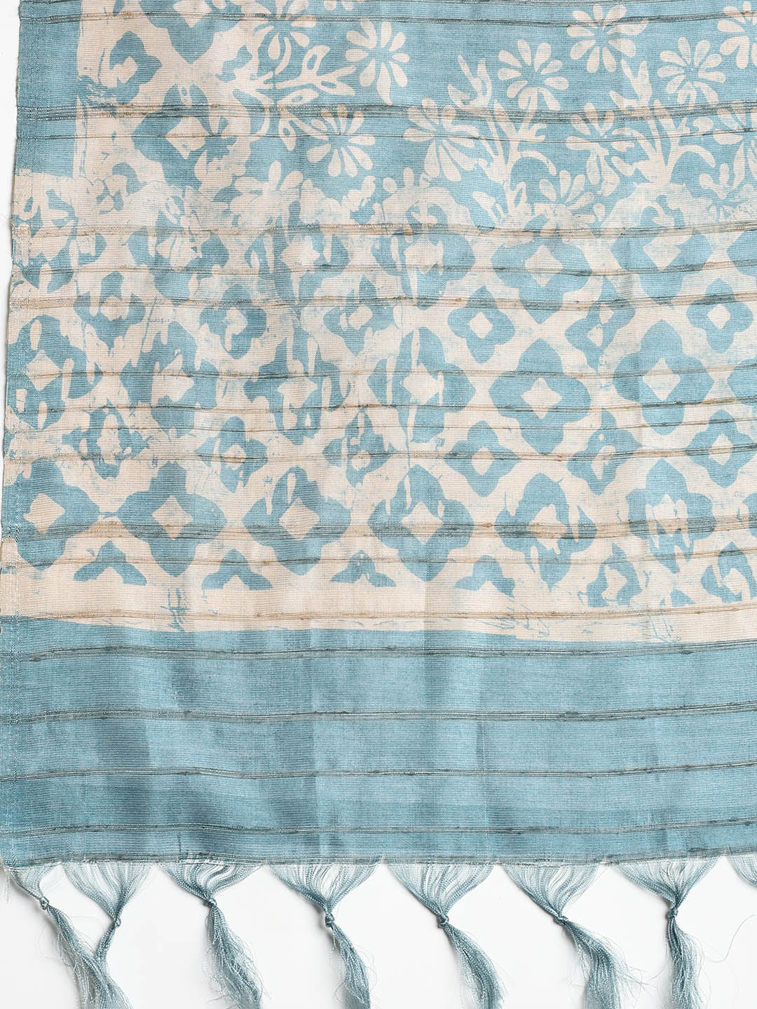 Neck Embroidered Chanderi Unstitched Suit With Dupatta